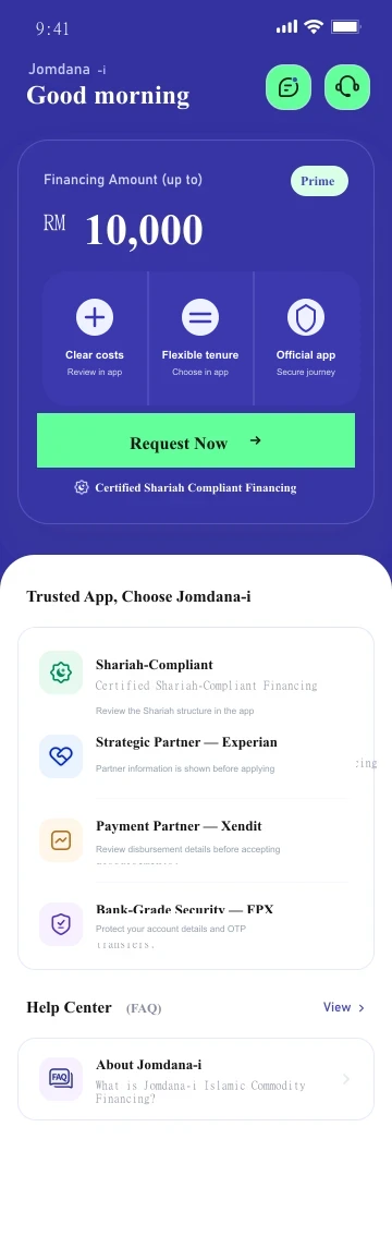 Jomdana-i app interface